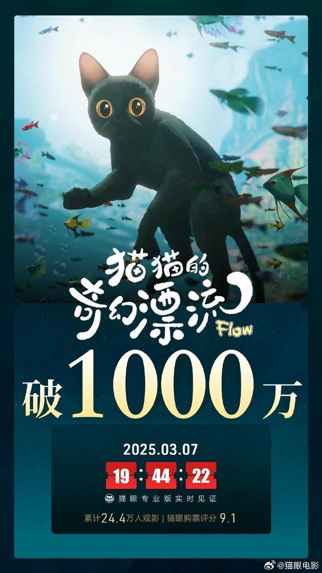 《猫猫的奇幻漂流》票房破2000万